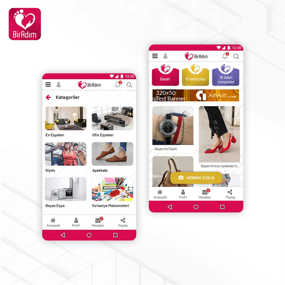 Bir Adım Mobil Uygulama Yazılımı