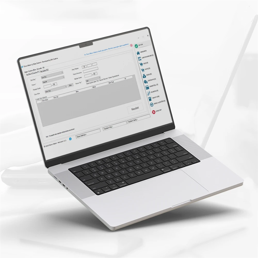 Öznur Beton Muhasebe Yazılımı