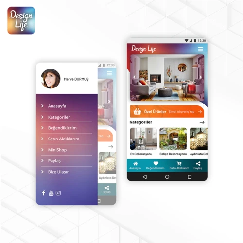 Design Life Mobil Uygulama Yazılımı ve Tasarımı